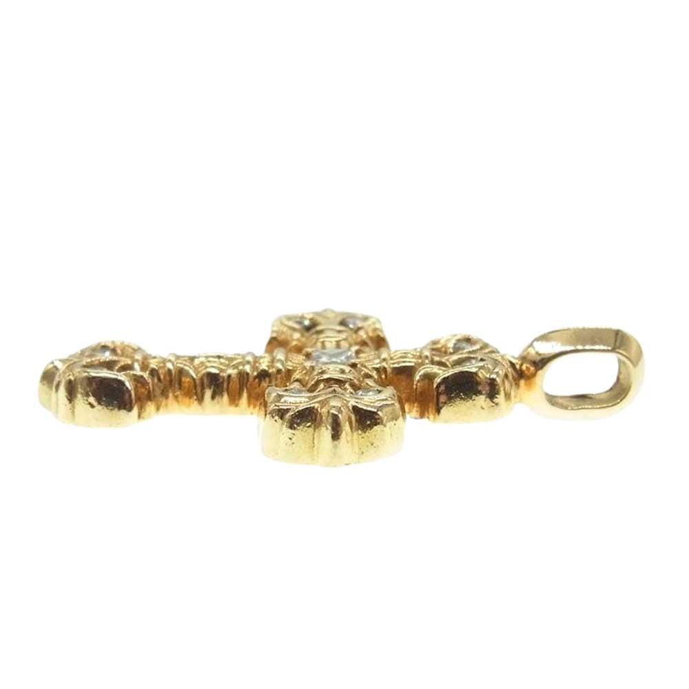 CHROME HEARTS クロムハーツ（原本無） 22K CHARM FILIGREE TINY P DMND タイニーフィリグリー チャーム パヴェダイヤ ペンダントトップ【中古】