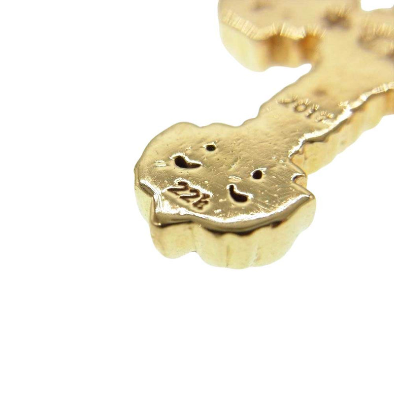 CHROME HEARTS クロムハーツ（原本無） 22K CHARM FILIGREE TINY P DMND タイニーフィリグリー チャーム パヴェダイヤ ペンダントトップ【中古】