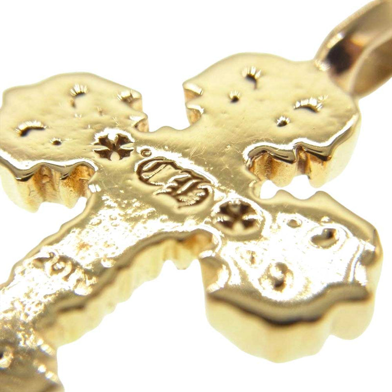 CHROME HEARTS クロムハーツ（原本無） 22K CHARM FILIGREE TINY P DMND タイニーフィリグリー チャーム パヴェダイヤ ペンダントトップ【中古】