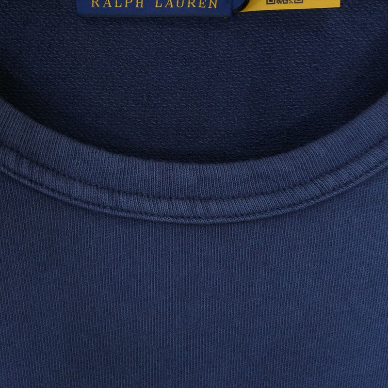 POLO RALPH LAUREN ポロ・ラルフローレン MNPOKNI16822901 スパテリー スウェット シャツ 長袖 カットソー ネイビー系 L【新古品】【未使用】【中古】