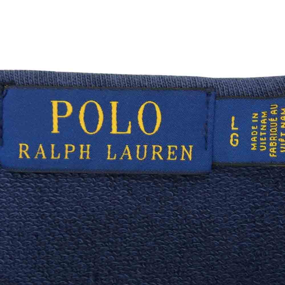 POLO RALPH LAUREN ポロ・ラルフローレン MNPOKNI16822901 スパテリー スウェット シャツ 長袖 カットソー ネイビー系 L【新古品】【未使用】【中古】