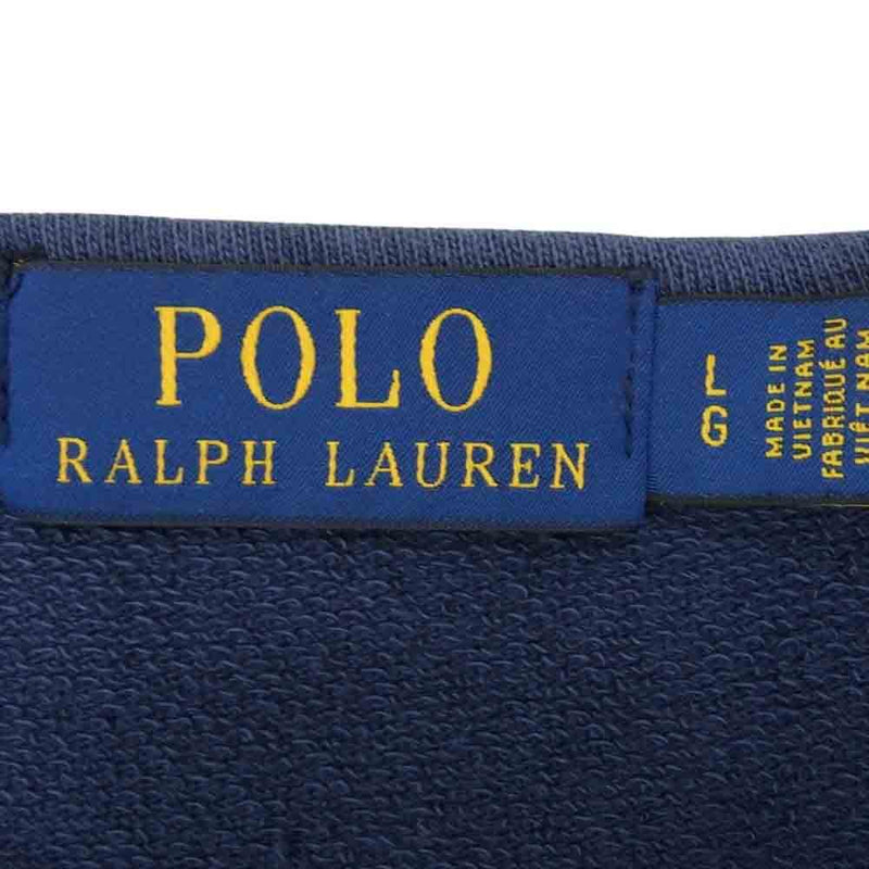 POLO RALPH LAUREN ポロ・ラルフローレン MNPOKNI16822901 スパテリー スウェット シャツ 長袖 カットソー ネイビー系 L【新古品】【未使用】【中古】