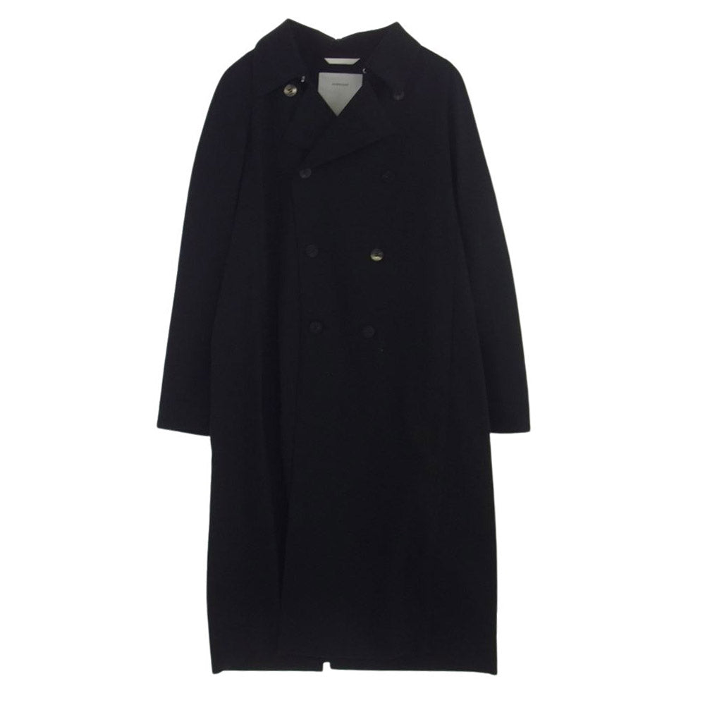 OVERCOAT オーバーコート C04TTL-NKHT 大丸製作所 Raglan Sleeve Overcoat ラグランスリーブ トレンチ オーバー コート ブラック ブラック系 Ｆ【中古】