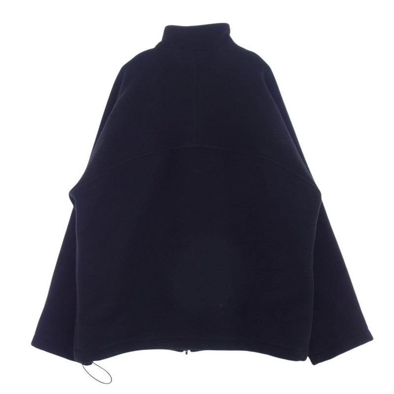 BALENCIAGA バレンシアガ 24SS 773114 TPU12 GARDE-ROBE ZIP UP FLEECE JACKET ジップアップ フリース ジャケット ブラック系 44【中古】