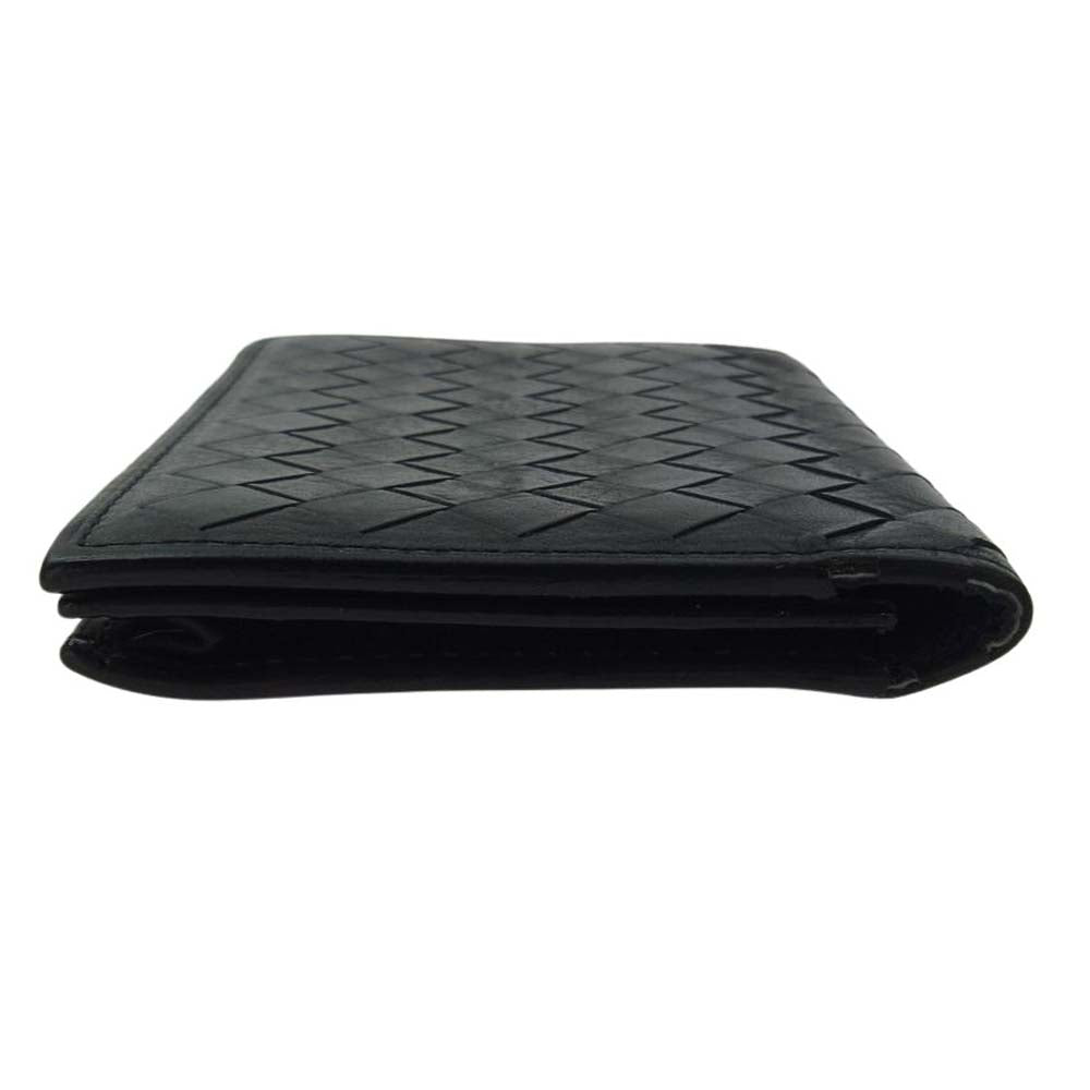 COCOMEISTER ココマイスター Ponte Mattone ポンテマットーネ アマンデルレザー 編み込み 名刺入れ カードケース ブラック系【中古】