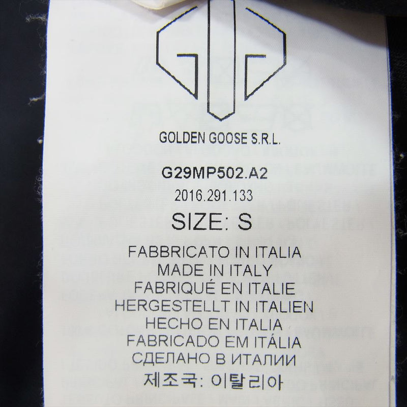 GOLDEN GOOSE ゴールデングース DELUXE BRAND 汚れ加工 パンツ ネイビー系 S【中古】