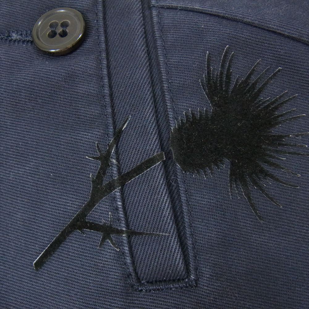 GOLDEN GOOSE ゴールデングース DELUXE BRAND 汚れ加工 パンツ ネイビー系 S【中古】