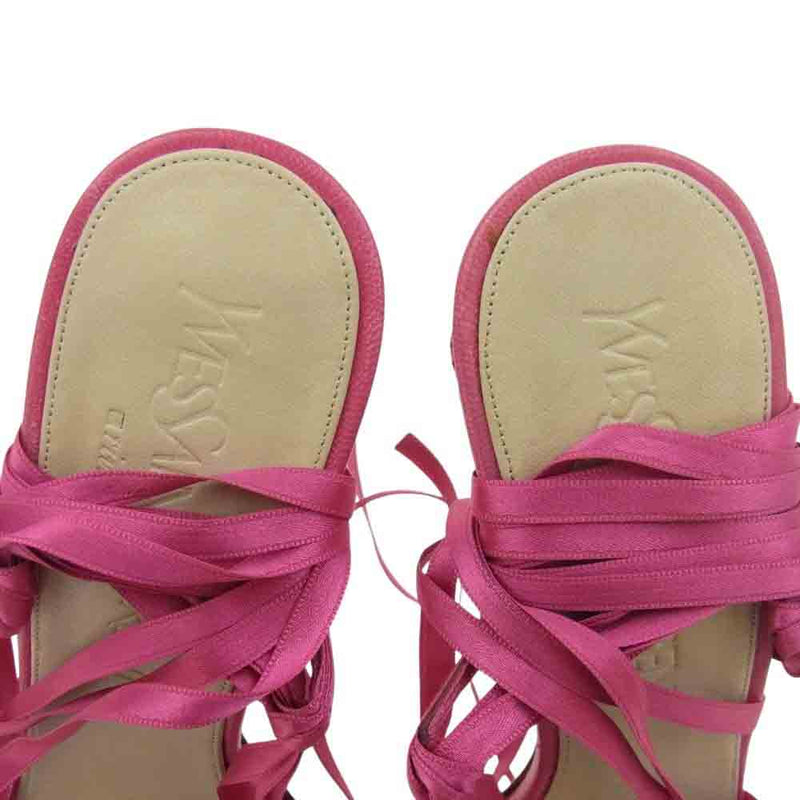 SAINT LAURENT ピンク ハイヒール 37.5 Vintage YSL-YVES SAINT