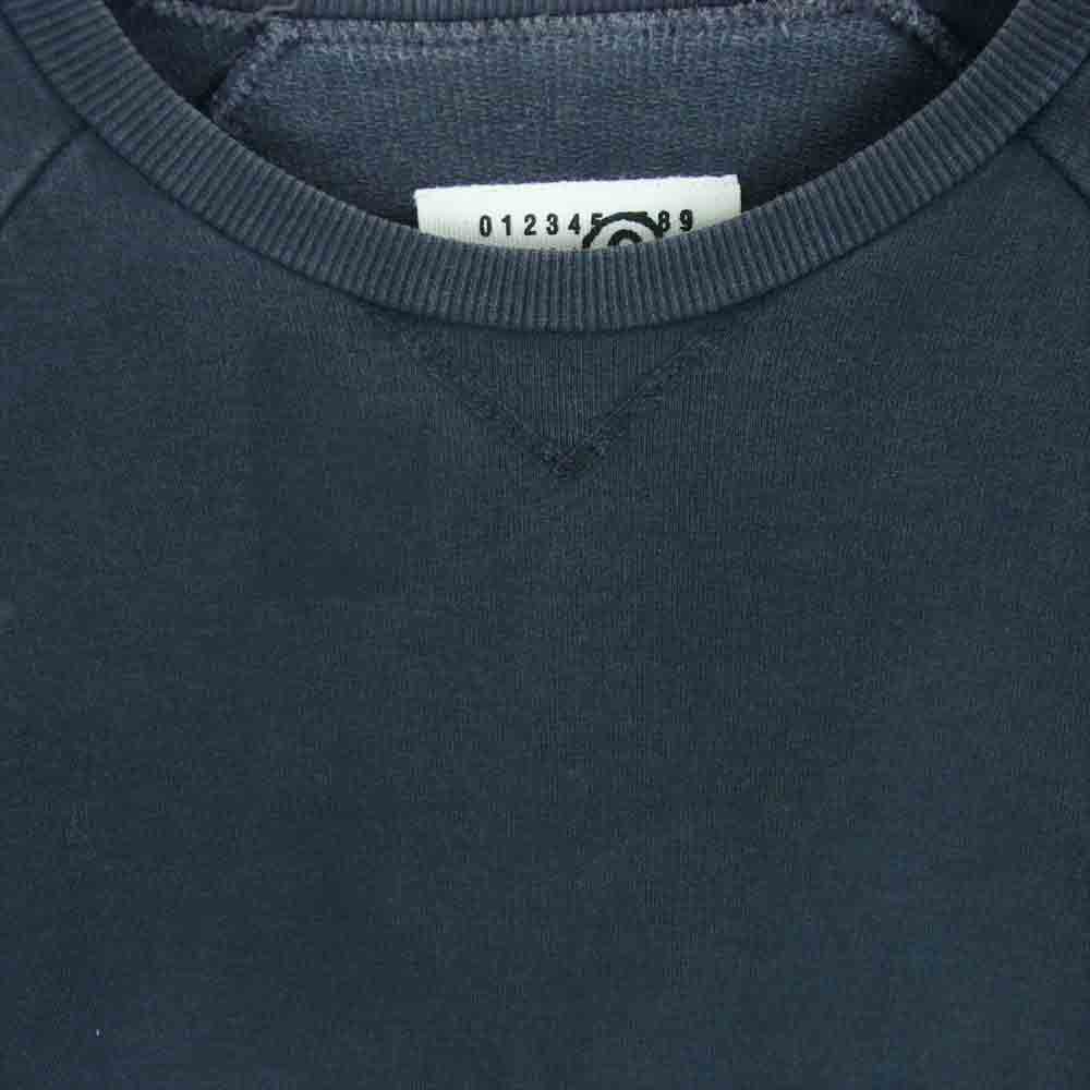 MAISON MARTIN MARGIELA メゾンマルタンマルジェラ 32 XM 140 6ライン MM6 エムエムシックス カットオフ クロップド スウェット ダークグレー系 M【中古】