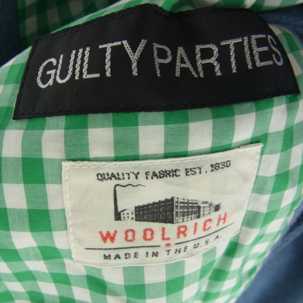 WACKO MARIA ワコマリア 13AW-BAL-11 × WOOLRICH ウールリッチ ウール チェスター バルカラー コート  ライトブルー系 M【中古】