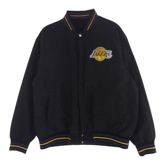 ジェーエイチ デザイン ジェフ ハミルトン LAKERS レイカーズ スタジャン ジャケット ブルゾン ブラック系 4XL【中古】