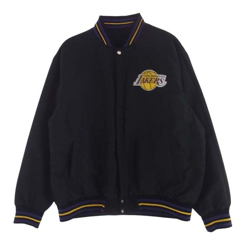 ジェーエイチ デザイン ジェフ ハミルトン LAKERS レイカーズ スタジャン ジャケット ブルゾン ブラック系 4XL【中古】