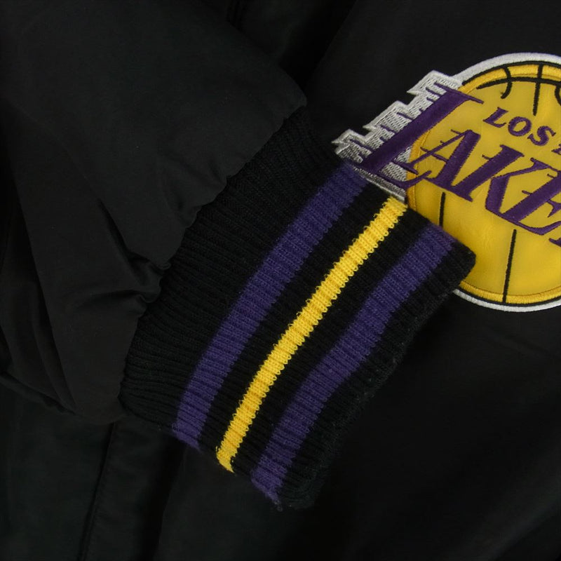 ジェーエイチ デザイン ジェフ ハミルトン LAKERS レイカーズ スタジャン ジャケット ブルゾン ブラック系 4XL【中古】