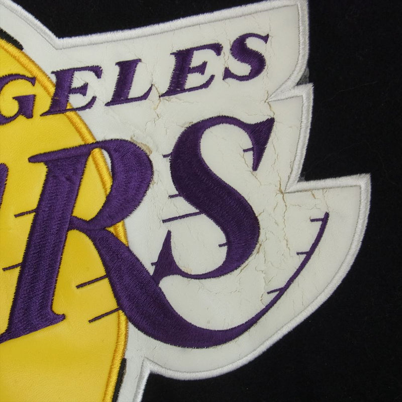 ジェーエイチ デザイン ジェフ ハミルトン LAKERS レイカーズ スタジャン ジャケット ブルゾン ブラック系 4XL【中古】