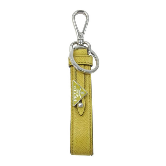 PRADA プラダ 2PP68　 キーリング キーリング アクセサリー サフィアーノレザー イエロー系【中古】
