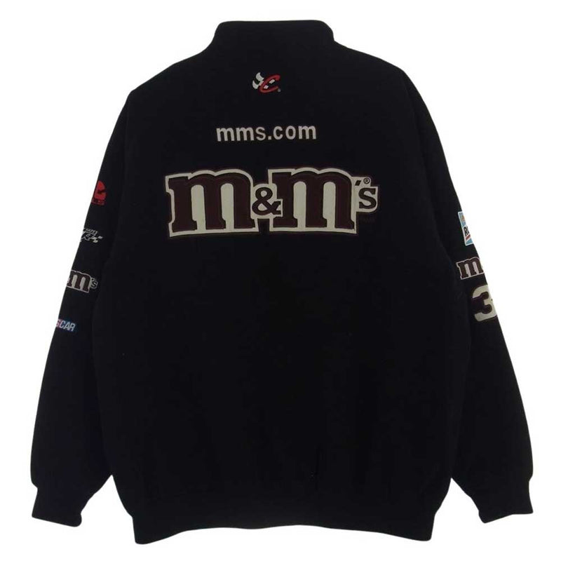 チェイスオーセンティック m&m レーシング ジャケット ブルゾン ブラック系 XL【中古】