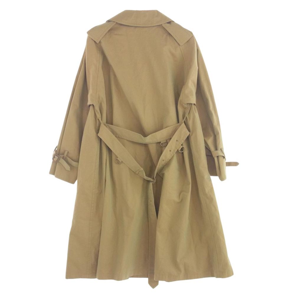 AURALEE オーラリー 18aw A8AC01CG FINX CHAMBRAY BIG TRENCH COAT フィンクス シャンブレー ビッグ トレンチコート ブラウン系 3【美品】【中古】
