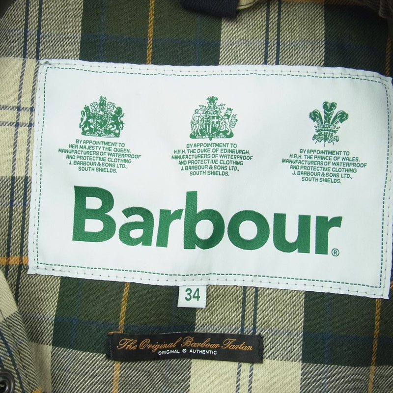 Barbour バブアー 1902182 BEDALE SL 2LAYER ビデイル SL 2レイヤー 34 セージ ノンワックス ジャケット グリーン系 34【美品】【中古】