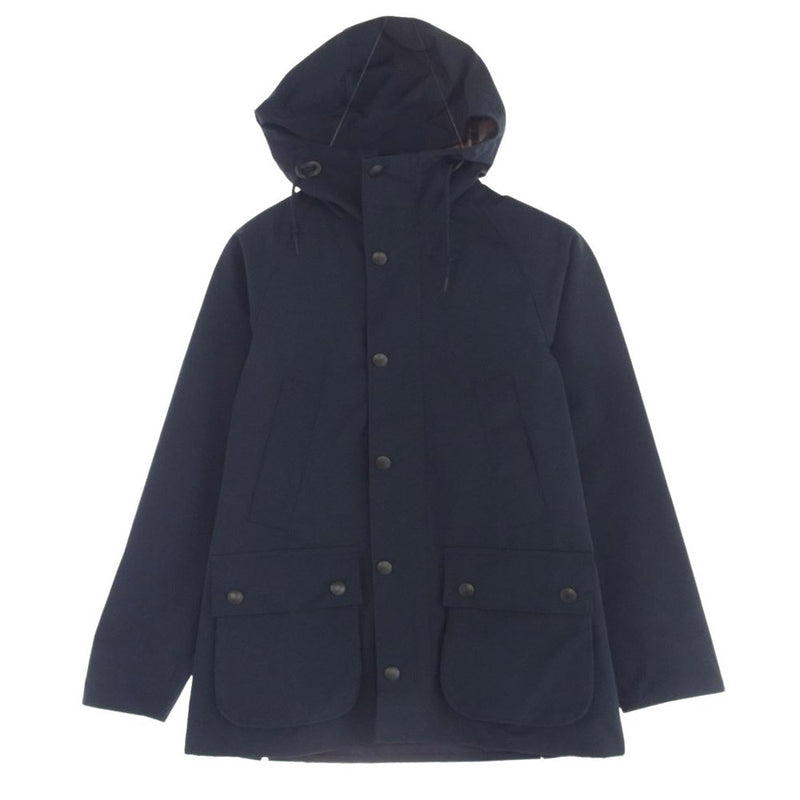 Barbour バブアー HOODED BEDALE SL 2LAYER フード ビデイル SL 2レイヤー ノンワックス ジャケット ダークグレー系 34【美品】【中古】