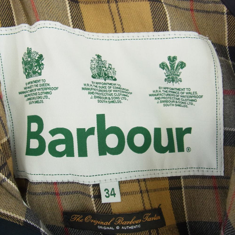 Barbour バブアー HOODED BEDALE SL 2LAYER フード ビデイル SL 2レイヤー ノンワックス ジャケット ダークグレー系 34【美品】【中古】