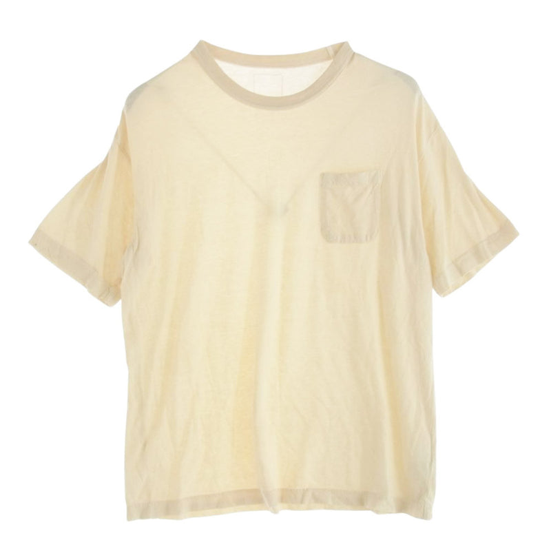 VISVIM ビズビム 24AW 0124205010015 JUMBO TEE S/S DMGD ジャンボ ダメージ加工 半袖 Tシャツ オフホワイト系 3【中古】