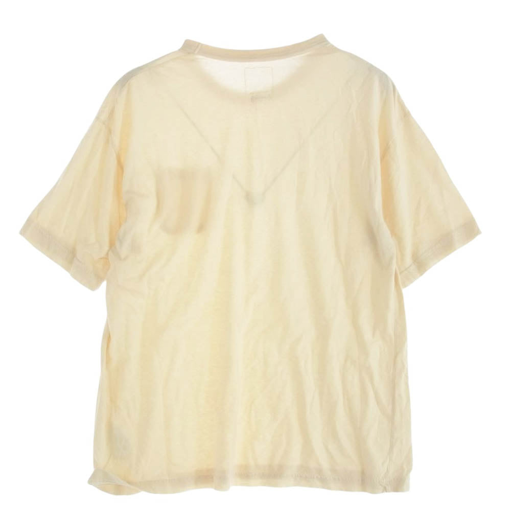 VISVIM ビズビム 24AW 0124205010015 JUMBO TEE S/S DMGD ジャンボ ダメージ加工 半袖 Tシャツ オフホワイト系 3【中古】