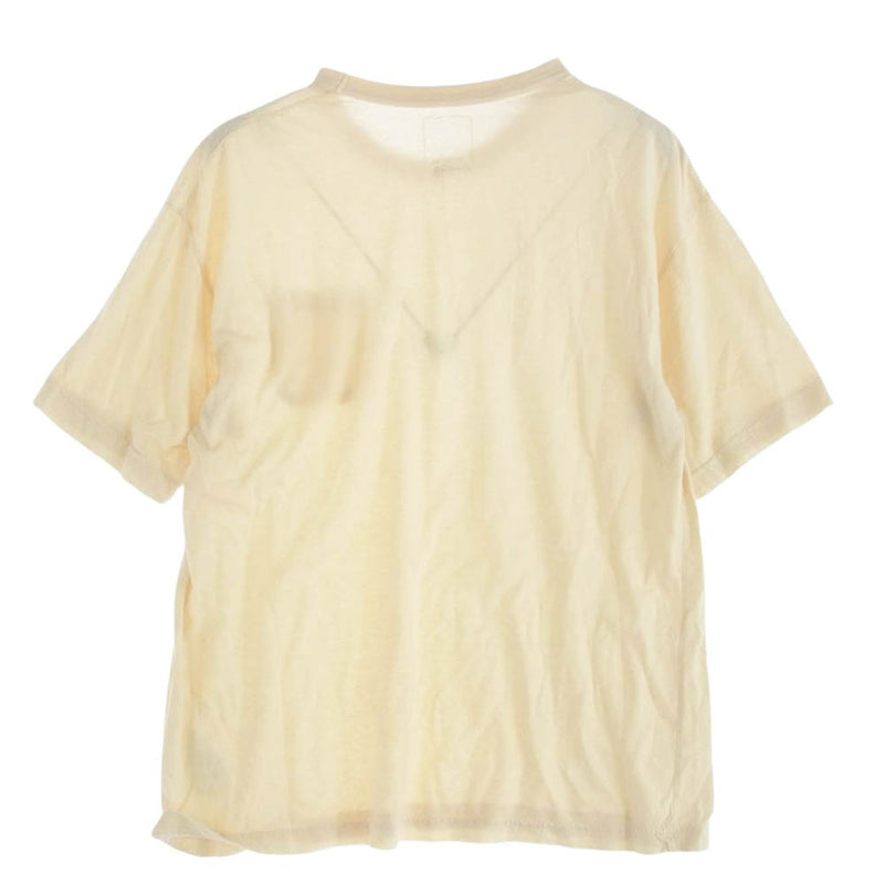 VISVIM ビズビム 24AW 0124205010015 JUMBO TEE S/S DMGD ジャンボ ダメージ加工 半袖 Tシャツ オフホワイト系 3【中古】