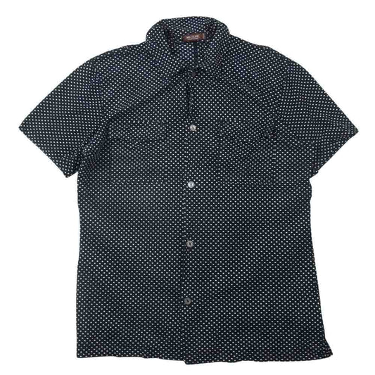 MR.OLIVE ミスターオリーブ ドット柄 半袖 シャツ ブラック系 M【中古】