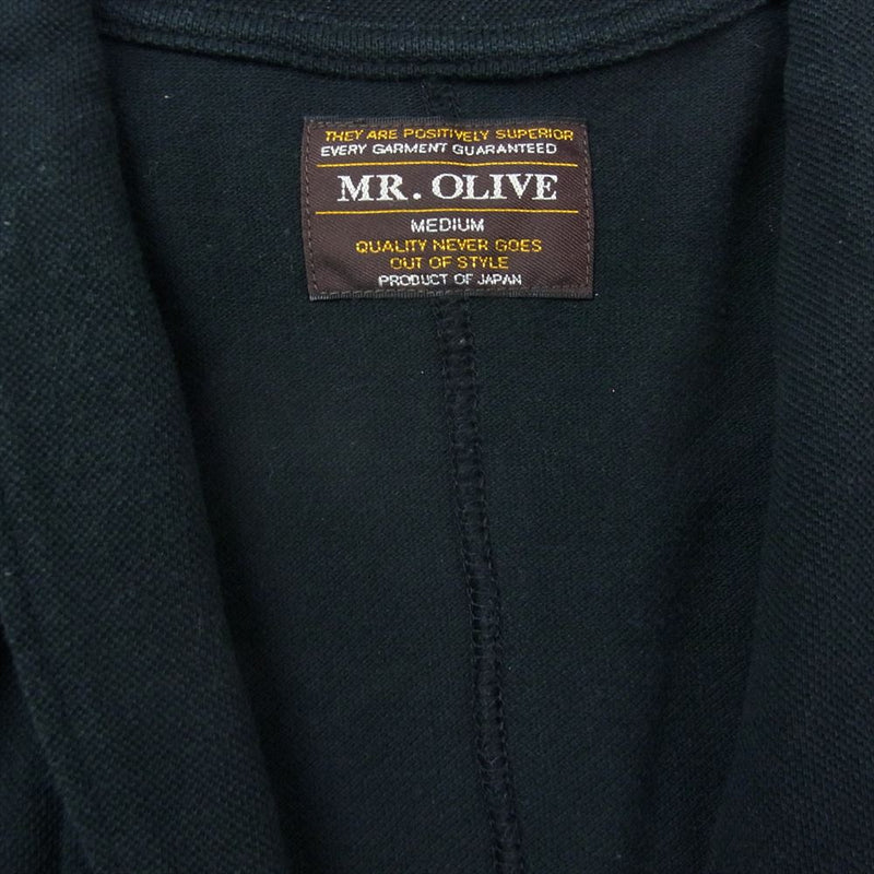 MR.OLIVE ミスターオリーブ 1B コットン テーラード ジャケット ネイビー系 M【中古】