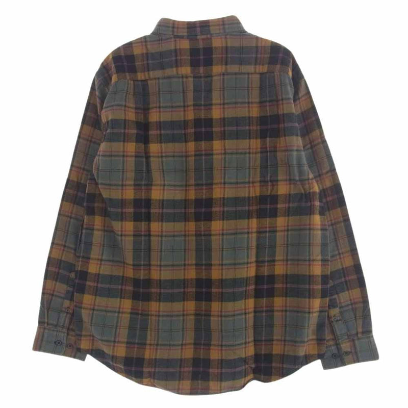 Supreme シュプリーム 22AW Plaid Flannel Shirt ロゴ刺繍 プライド フランネル 長袖 シャツ L【中古】