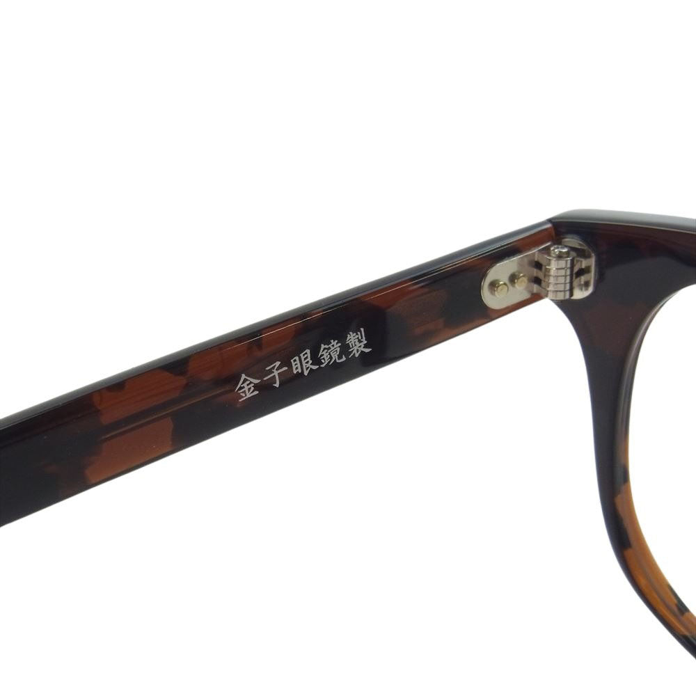 SOPHNET. ソフネット 23AW SOPH-232082 BINCHOTAN WELLINGTON GLASSES ウェリントン 眼鏡 メガネ アイウェア ブラウン系【美品】【中古】
