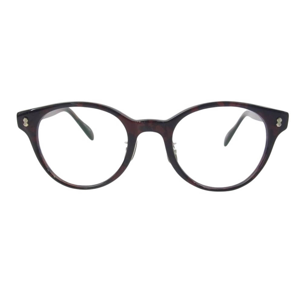 SOPHNET. ソフネット 23AW SOPH-232083 BINCHOTAN BOSTON GLASSES ボストン 眼鏡 メガネ アイウェア ブラウン系【美品】【中古】