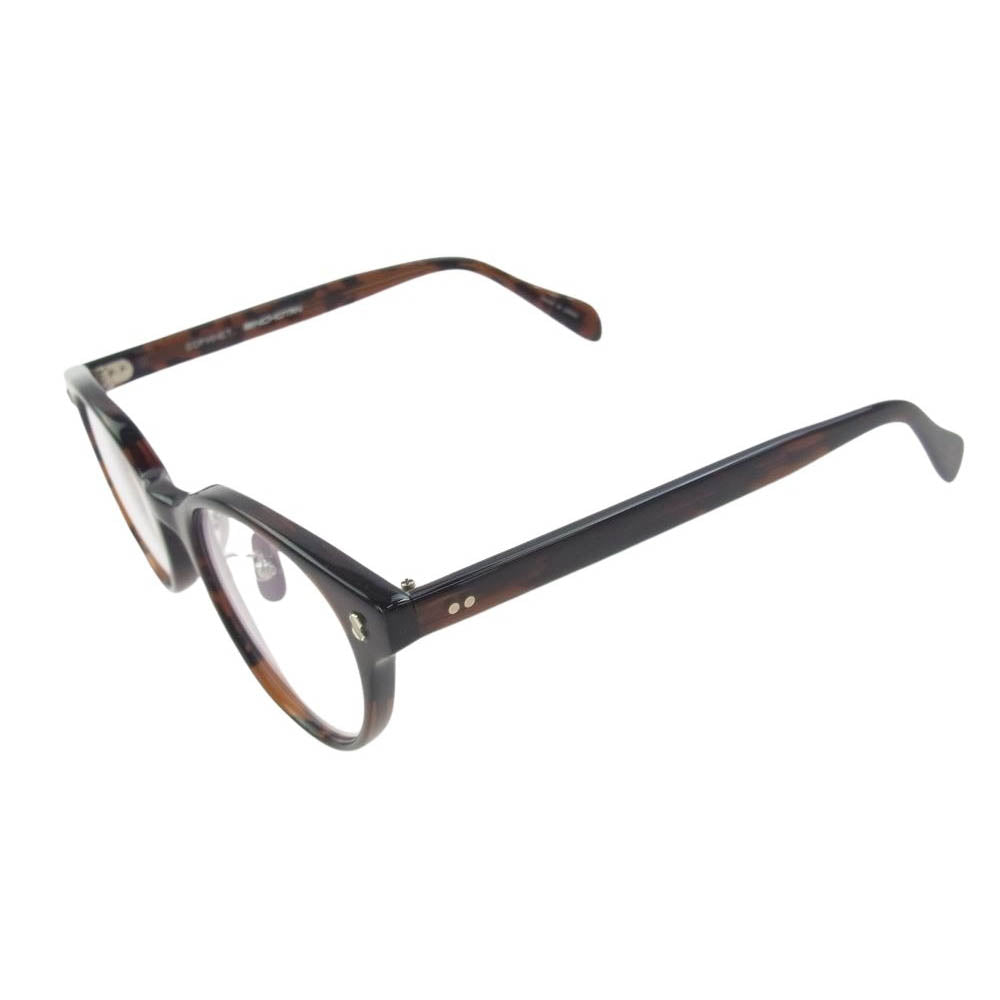 SOPHNET. ソフネット 23AW SOPH-232083 BINCHOTAN BOSTON GLASSES ボストン 眼鏡 メガネ アイウェア ブラウン系【美品】【中古】