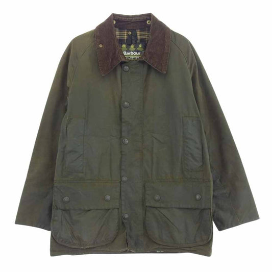 Barbour バブアー 96年製 3ワラント A150 BEAUFORT JACKET ビューフォート オイルド ジャケット  カーキ系 C46/117cm【中古】