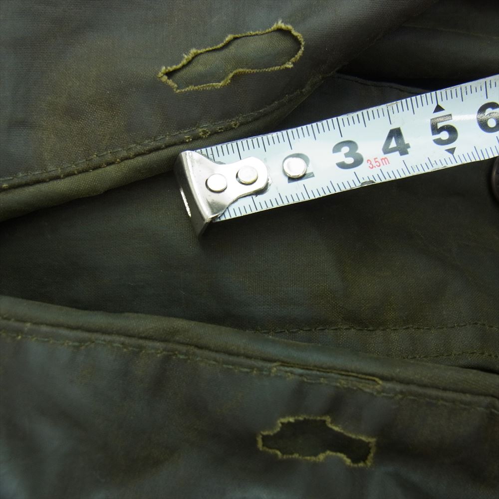 Barbour バブアー 96年製 3ワラント A150 BEAUFORT JACKET ビューフォート オイルド ジャケット  カーキ系 C46/117cm【中古】