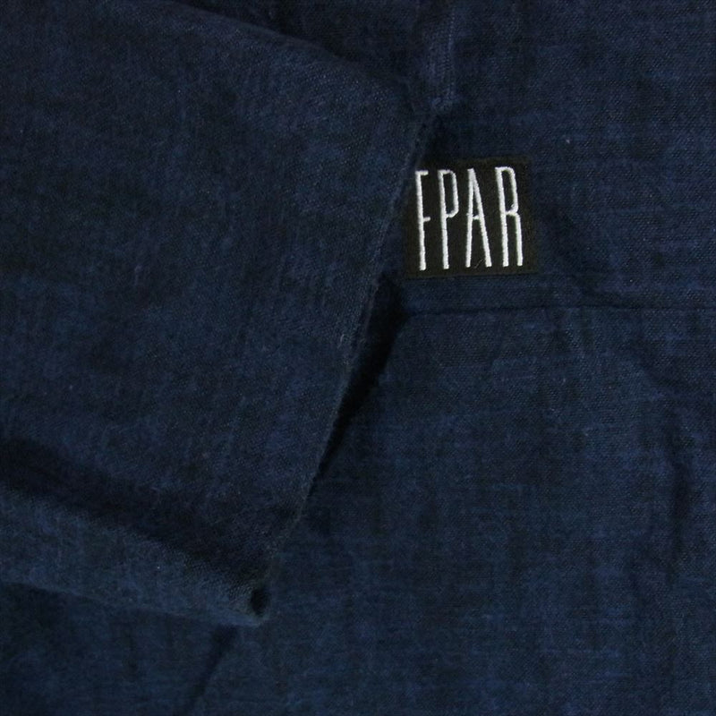 FORTY PERCENT AGAINST RIGHTS FPAR フォーティー パーセント アゲインスト ライツ 19SS FPAR MEX HOODED SHIRT LS フーディー プルオーバー シャツ 長袖 ネイビー系 S【中古】