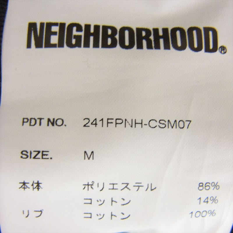 NEIGHBORHOOD ネイバーフッド 24SS 241FPNH-CSM07 PILE CREWNECK SS ロゴ刺繍 パイル地 ショートスリーブ クルーネック 半袖 カットソー ダークグレー系 M【中古】