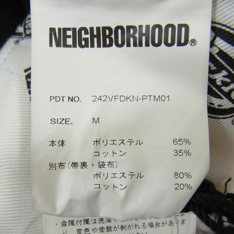 NEIGHBORHOOD ネイバーフッド 24AW 242VFDKN-PTM01 NH X DICKIES . TUCK WIDE PANTS ワイド パンツ ブラック系 M【中古】