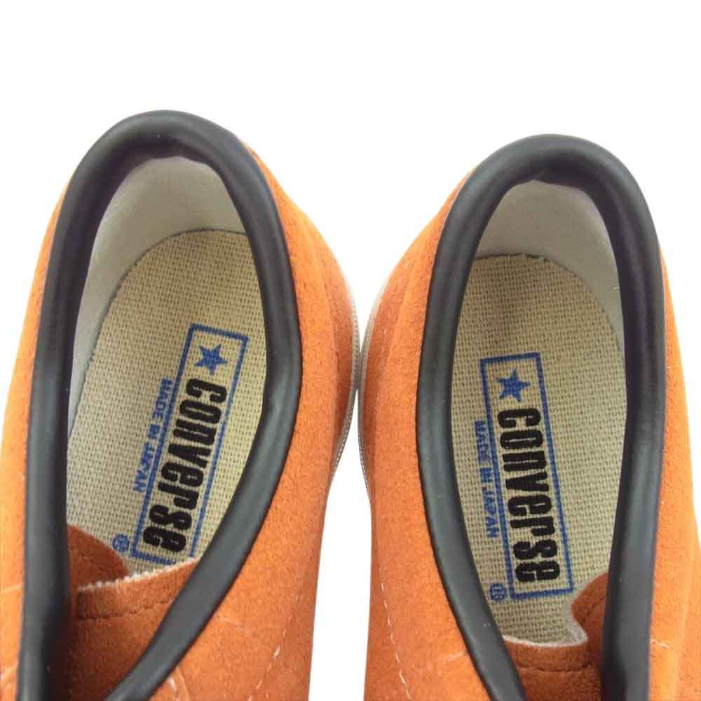 CONVERSE コンバース ONE STAR J VTG ワンスター スエード ローカット スニーカー オレンジ系 25.5cm【新古品】【未使用】【中古】