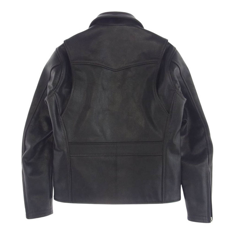 MASHMANS マッシュマンズ 24AW Single Riders Jacket DEFENDER ディフェンダー シングル ライダース ジャケット 着脱式 襟ボア付属 34【新古品】【未使用】【中古】