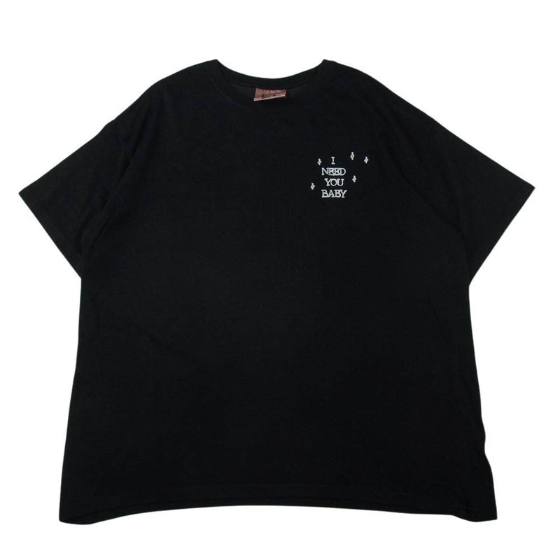 アイニーヂューベイべー Rayon UFO Embroidery TEE Ｔシャツ ブラック系 XL【中古】