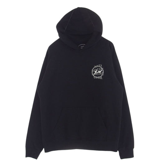 アンチソーシャルソーシャルクラブ × fragment designフラグメントデザイン ASSC Bolt Hoodie ボルト フーディ スウェット パーカー ブラック系 L【中古】