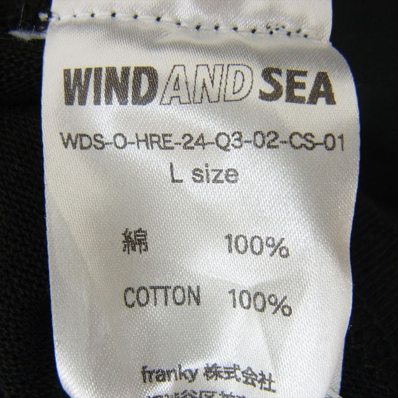 WIND AND SEA ウィンダンシー WDS-O-HRE-24-Q3-CS-01 Osaka Limited SEA S/S TEE HORIE 大阪限定 半袖 Tシャツ ブラック系 L【中古】