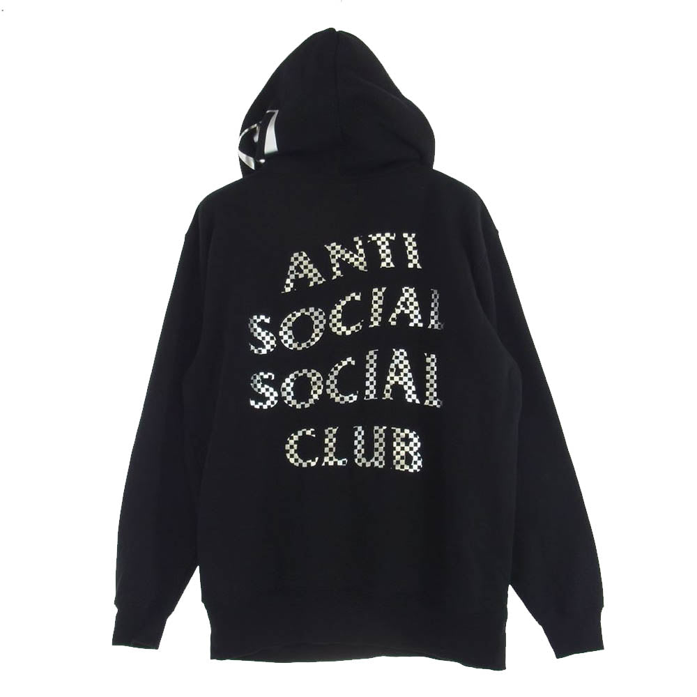 FRAGMENT DESIGN フラグメントデザイン 23AW WE-23AW-ASSCHD-01 ×  ANTI SOCIAL SOCIAL CLUB × WEEKEND アンチソーシャルソーシャルクラブ ウィークエンド  フーディ スウェット パーカー ブラック系 L【中古】