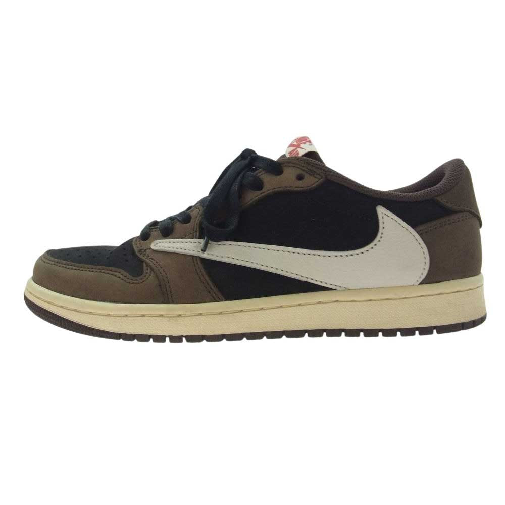 NIKE ナイキ × Travis Scott CQ4277-001 Air Jordan 1 Low OG SP-T トラヴィススコット エアジョーダン1 ロー スニーカー ブラウン系 ブラック系 26cm【中古】