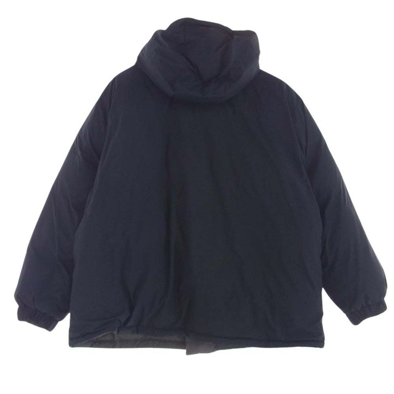 GRAPHPAPER グラフペーパー GM223-2184 PERTEX Riversible Hooded Down パーテックス リバーシブル フーデッド ダウン ジャケット ダークグレー系 2【新古品】【未使用】【中古】