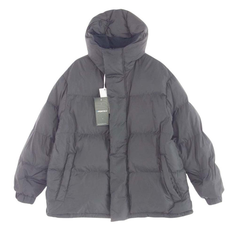 GRAPHPAPER グラフペーパー GM223-2184 PERTEX Riversible Hooded Down パーテックス リバーシブル フーデッド ダウン ジャケット ダークグレー系 2【新古品】【未使用】【中古】