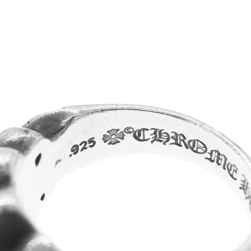 CHROME HEARTS クロムハーツ（原本有） 海外原本付属 FLR CRS HRT RING フローラルクロス ハート リング 20.5号【中古】