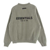 FEAR OF GOD フィアオブゴッド ESSENTIALS エッセンシャルズ Crewneck Dark Oatmeal バックロゴ ダーク オートミール スウェット トレーナー グレー系 M【中古】