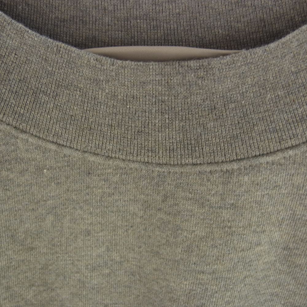 FEAR OF GOD フィアオブゴッド ESSENTIALS エッセンシャルズ Crewneck Dark Oatmeal バックロゴ ダーク オートミール スウェット トレーナー グレー系 M【中古】